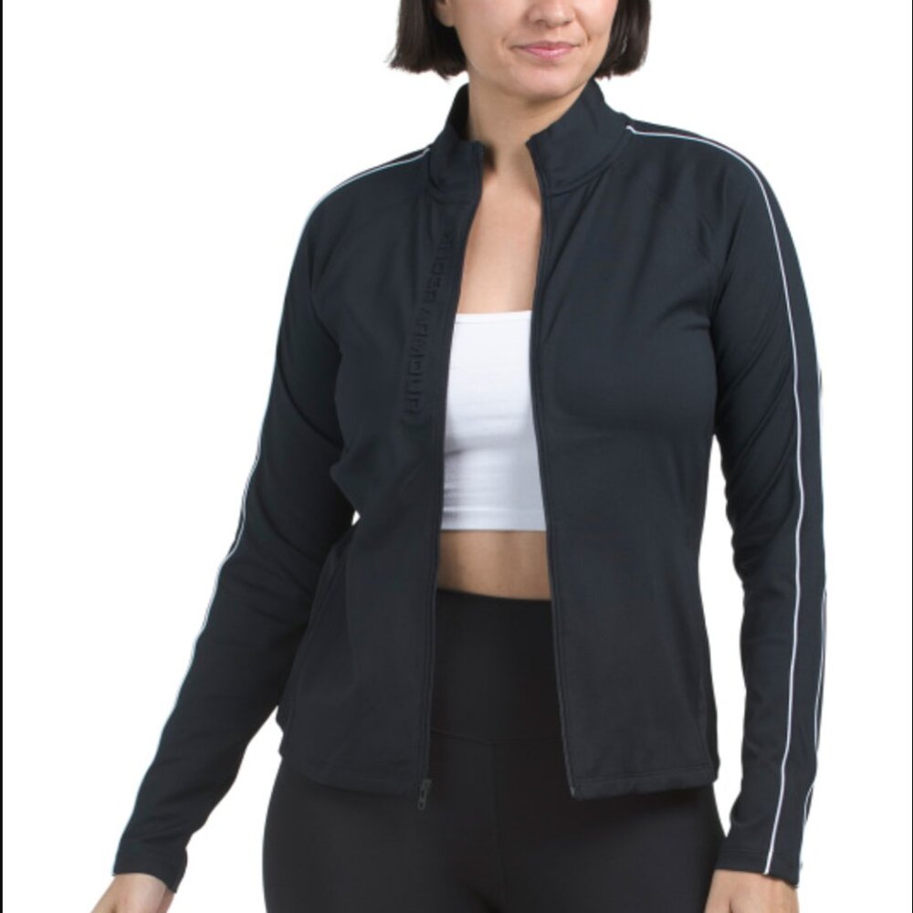 NWT Womens Under Armour Golf Storm Mid Layer Full Zip Jacket M Black MSRP $90